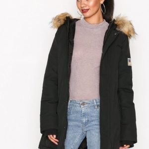 Svea Miss Lee Jacket Pitkä Takki Black